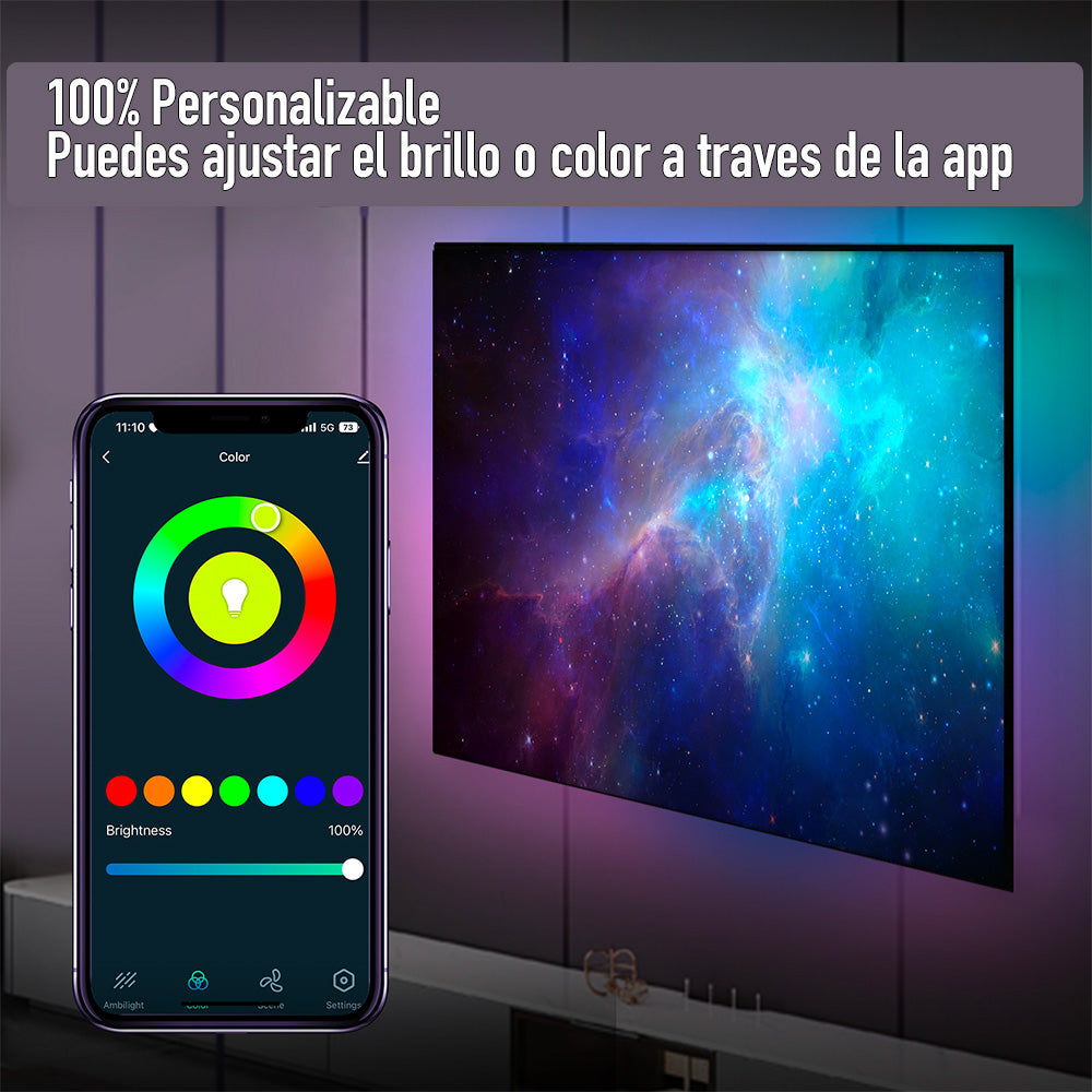 Tira Led HDMI Inteligente 5M - Ilumina Segun El Contenido