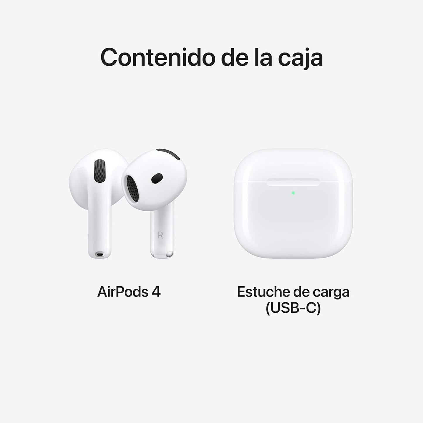 Airpods 4 Generacion (Version Con Cancelacion Ruido y hasta 30hrs de autonomia) Chip H2 - 1.1 Diseño Original