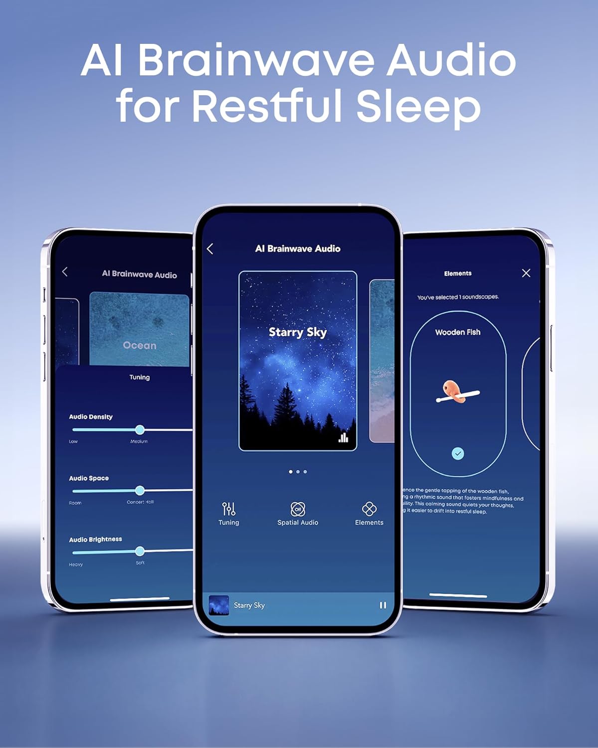 Soundcore Auriculares Sleep A30 de Anker: con Cancelación Activa de Ruido, Sistema Adaptativo para Bloquear los Ronquidos, Máxima Comodidad para Quienes Duermen de Lado y 45h de Reproducción