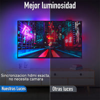 Tira Led HDMI Inteligente 5M - Ilumina Segun El Contenido .