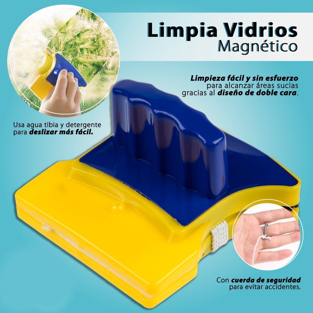Limpiador De Vidrios y Ventanas Magnetico - Limpieza al instante!