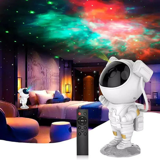 LAMPARA PROYECTOR ASTRONAUTA LED ESTRELLAS (Original)